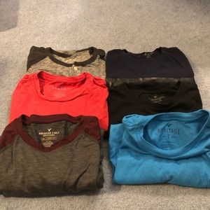 6 Lot American Eagle Size Small Shirts